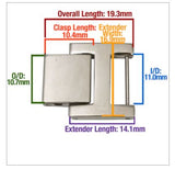 Watch Bracelet Extender in Yellow Gold or Silver Stainless Steel