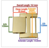 Watch Bracelet Extender in Yellow Gold or Silver Stainless Steel