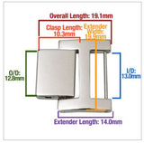 Watch Bracelet Extender in Yellow Gold or Silver Stainless Steel