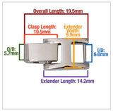 Watch Bracelet Extender in Yellow Gold or Silver Stainless Steel