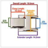 Watch Bracelet Extender in Yellow Gold or Silver Stainless Steel