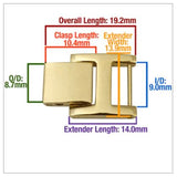 Watch Bracelet Extender in Yellow Gold or Silver Stainless Steel