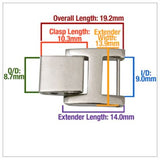 Watch Bracelet Extender in Yellow Gold or Silver Stainless Steel