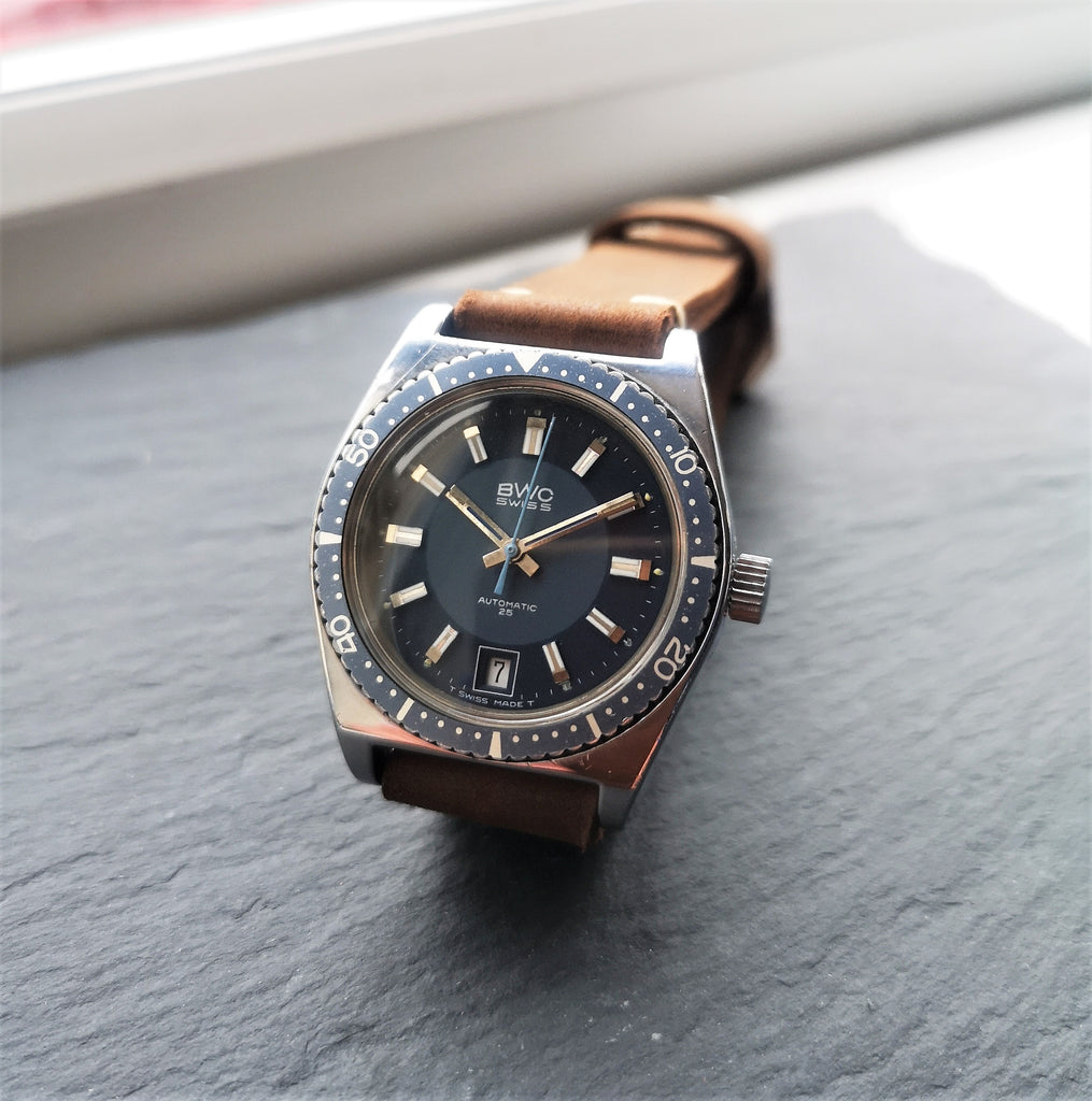 Montre Bracelet Suisse Automatique BWC – Vintage, Mouvement Mécanique – Unisexe Occasion