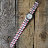 Vintage Men's Stainless Steel HARRIS SHURE Quartz Watch // By Wenger // NATO Strap