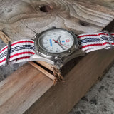 Vintage Men's Stainless Steel HARRIS SHURE Quartz Watch // By Wenger // NATO Strap