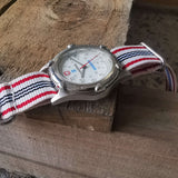 Vintage Men's Stainless Steel HARRIS SHURE Quartz Watch // By Wenger // NATO Strap