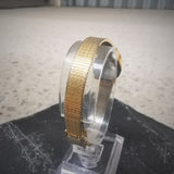 Vintage Women's Advance Textured Gold Plated Quartz Watch