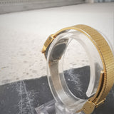 Vintage Women's Advance Textured Gold Plated Quartz Watch
