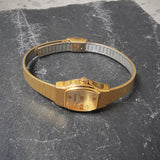 Vintage Women's Advance Textured Gold Plated Quartz Watch