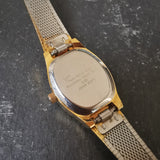 Vintage Women's Advance Textured Gold Plated Quartz Watch