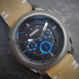 Men's Fossil Smoke Stainless Steel Quartz