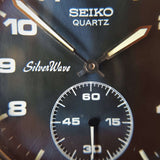 Rare Seiko SilverWave Mens Vintage Watch // Ref 2628-021L // Original Seiko Diver Rubber Strap