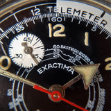 vintage Swiss EXACTIMA chronograph