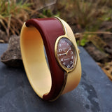 Vintage Dior by Bulova Two Tone Bakelite Womens Watch