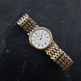 Vintage Seiko Watch, Classic Mens Gold Plated Watch Ref 6040-5Y39 - Made in 1989