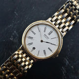 Vintage Seiko Watch, Classic Mens Gold Plated Watch Ref 6040-5Y39 - Made in 1989