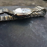 Vintage Seiko Watch, Classic Mens Gold Plated Watch Ref 6040-5Y39 - Made in 1989
