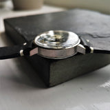 Case of Vintage Reverse Panda Dial Oriosa Chronograph with Valjoux 7733 Movement and Original Box