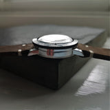 Vintage Mens Chronograph Cimier Watch with Brown Handmade Strap - Dr Who Watch