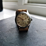 Vintage Zenith Mens Watch with Cal 106-6 Handwinding Movement and Lovely Patina 