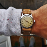 Vintage Zenith Mens Watch with Cal 106-6 Handwinding Movement and Lovely Patina 