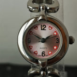 Womens Pink Heart Vintage Watch
