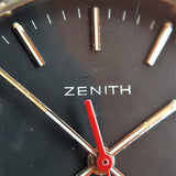 Macro Close up of Vintage Zenith Defy Quartz Watch Dial 