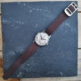 Vintage Gents Boden Edelstahl Mechanical Watch // Perlon Strap // Second Subdial // Hand Winding Watch