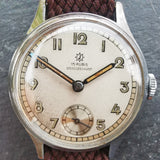 Vintage Gents Boden Edelstahl Mechanical Watch // Perlon Strap // Second Subdial // Hand Winding Watch