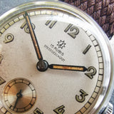 Vintage Gents Boden Edelstahl Mechanical Watch // Perlon Strap // Second Subdial // Hand Winding Watch