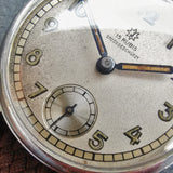 Vintage Gents Boden Edelstahl Mechanical Watch // Perlon Strap // Second Subdial // Hand Winding Watch