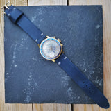 Men's Webster Sport Vintage Chronograph Watch // 1950s 1960s Mechanical Swiss Watch // Rare Watch// Hand Crafted Real Leather Strap