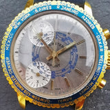 Men's Webster Sport Vintage Chronograph Watch // 1950s 1960s Mechanical Swiss Watch // Rare Watch// Hand Crafted Real Leather Strap