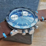 Men's CIMIER SPORT Vintage Chronograph Watch // 1950s 1960s Mechanical Swiss Watch // Rare Watch// Hand Crafted Real Leather Strap