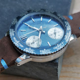 Men's CIMIER SPORT Vintage Chronograph Watch // 1950s 1960s Mechanical Swiss Watch // Rare Watch// Hand Crafted Real Leather Strap