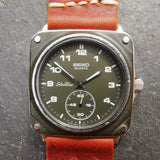 Rare Seiko SilverWave Mens Vintage Watch / Silver Wave 2628-004A / 1981 Watch/ Unique Seiko Diver Watch / Premium, Real, Leather Strap