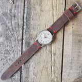 Vintage Men's Swiss REGO Sport Early 'Stop-Start' Chronograph Watch // With A handcrafted Genuine Leather Strap // And Two Subdials