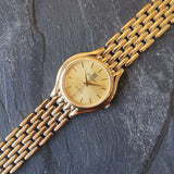 Vintage GIVENCHY Gold Plated Women's Quartz Watch // Original Bracelet