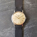 Vintage Men's Swiss-Made Longines Mechanical Watch // Stainless Steel Watch // Ref. 8888 28 // With A Handcrafted Genuine Leather Strap