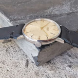 Vintage Men's Swiss-Made Longines Mechanical Watch // Stainless Steel Watch // Ref. 8888 28 // With A Handcrafted Genuine Leather Strap