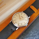 Vintage Men's Swiss-Made Longines Mechanical Watch // Stainless Steel Watch // Ref. 8888 28 // With A Handcrafted Genuine Leather Strap