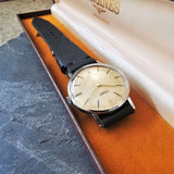 Vintage Men's Swiss-Made Longines Mechanical Watch // Stainless Steel Watch // Ref. 8888 28 // With A Handcrafted Genuine Leather Strap