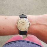 Vintage Men's Swiss-Made Longines Mechanical Watch // Stainless Steel Watch // Ref. 8888 28 // With A Handcrafted Genuine Leather Strap