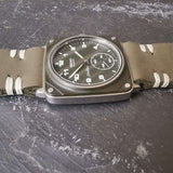 Rare Seiko SilverWave Mens Vintage Watch // Green Edition // Ref 2628-021L // Handcrafted Real Leather Strap