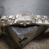 Vintage CHEROKEE Brushed Chrome And Gold Plated Women's Quartz Watch