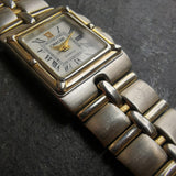 Vintage CHEROKEE Brushed Chrome And Gold Plated Women's Quartz Watch