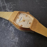 Vintage Women's Advance Textured Gold Plated Quartz Watch