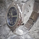 Men's Vintage Blue Dial Quartz Watch