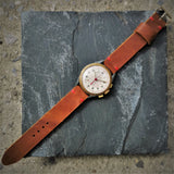 Men's CIMIER SPORT Vintage Chronograph Watch // 1950s 1960s Mechanical Swiss Watch // Rare Watch // Hand Crafted 100% Leather Strap
